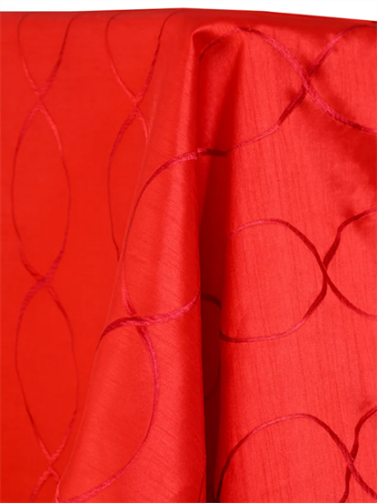 Picture of Dupioni-Infinity, China Red 8 King 