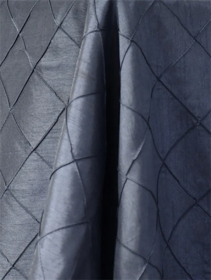 Picture of Dupioni-Pintuck, Slate 8' King Drp