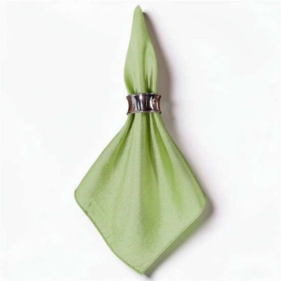 Picture of Dupioni, Apple Green Linen Napkin