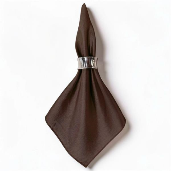 Picture of Dupioni, Chocolate Linen Napkin