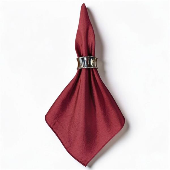 Picture of Dupioni, Merlot Linen Napkin