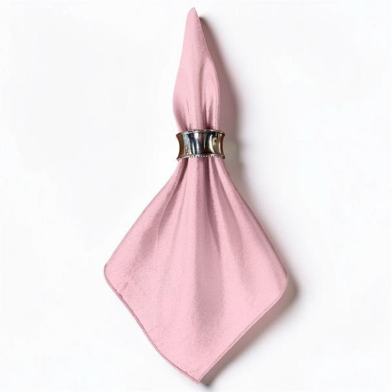 Picture of Dupioni, Pastel Pink Linen Napkin