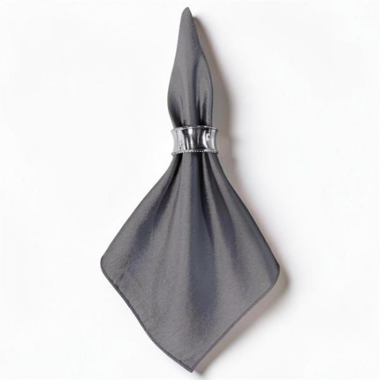 Picture of Dupioni, Pewter Linen Napkin
