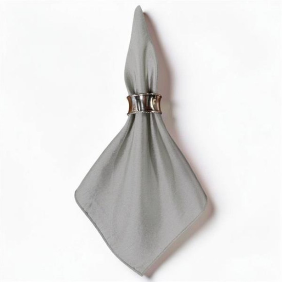 Picture of Dupioni, Silver Linen Napkin
