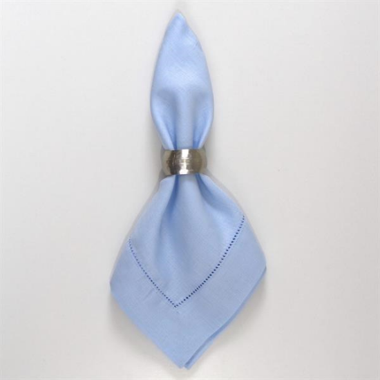 Picture of Hemstitch, Baby Blue Linen Napkin 