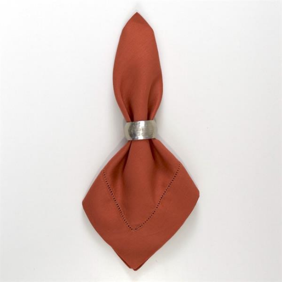 Picture of Hemstitch, Rust Linen Napkin 