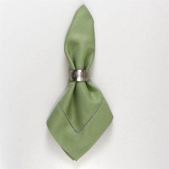 Picture of Hemstitch, Sage Linen Napkin 