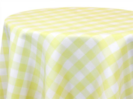 Picture of Check, Maize 8' Banquet Drape 