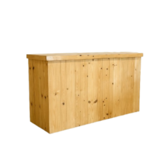 Picture of Hacienda, 6' Natural Wood Bar