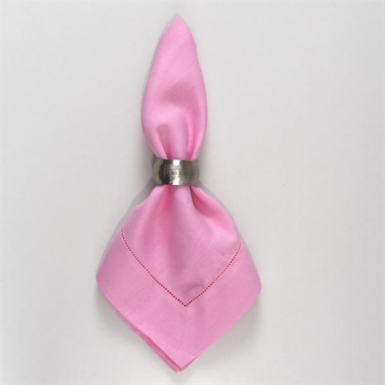 Picture of Hemstitch, Candy Pink Linen Napkin
