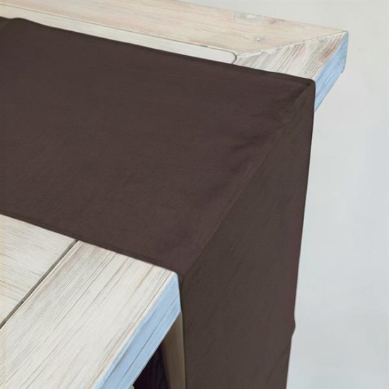 Picture of Dupioni, Chocolate 10' Table Runner