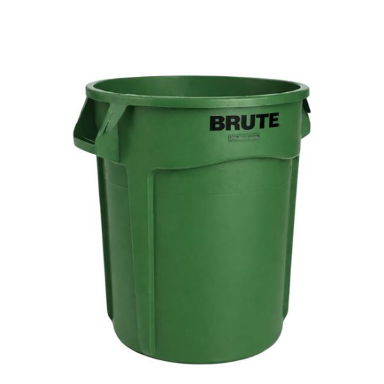 Picture of Brute, 32gl Green Trash Can 