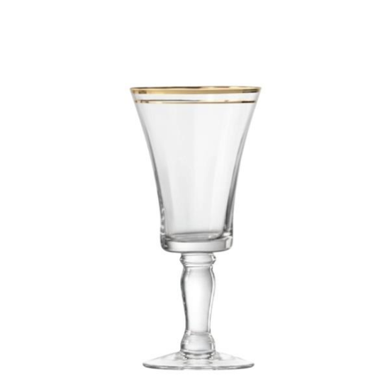 Picture of Bella, 9 oz Gold Rim Wine Glass 