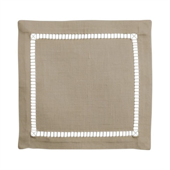 Picture of Hemstitch, Natural Cocktail Napkin 