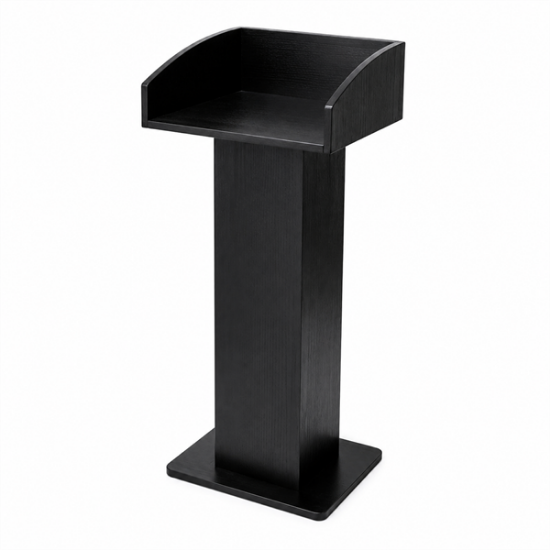 Picture of Self Standing Podium, Wooden  Black