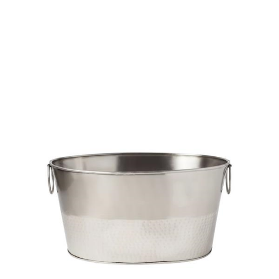 Picture of Oval Ice Bucket , Half Hamered/Stee
