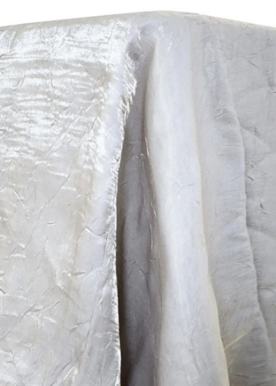 Picture of Iridescent, White 6' Banquet Drape 
