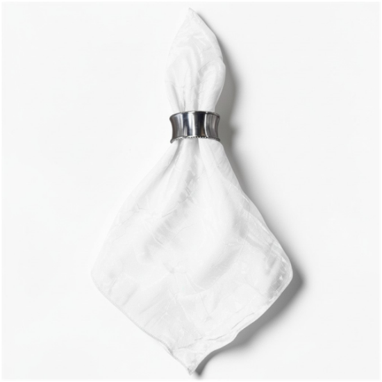 Picture of Iridescent, White Linen Napkin