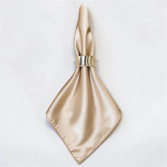 Picture of Lamour, Bright Champagne Lin Napkin