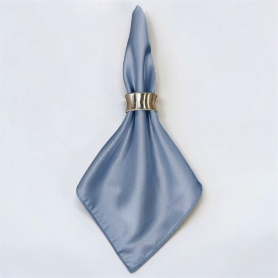 Picture of Lamour, Dessert Blue Linen Napkin