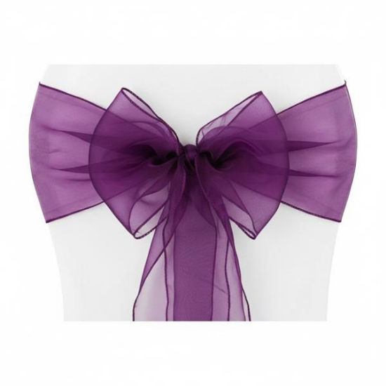 Picture of Organza, Amesthyst Chair Sash 