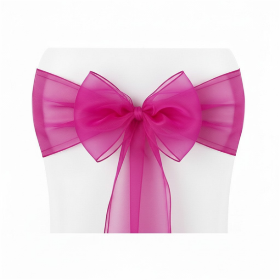 Picture of Organza, Fuchsia Chair Sash
