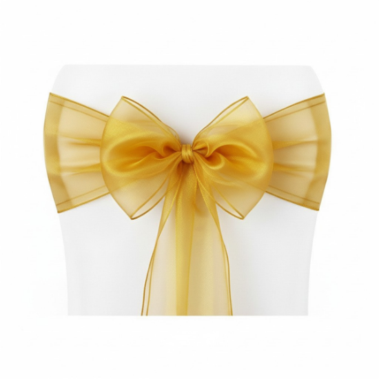 Picture of Organza, Gold Chair Sash