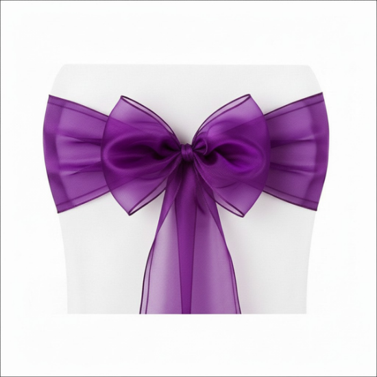 Picture of Organza, Grape Chair Sash