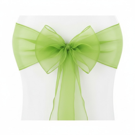 Picture of Organza, Lime  Chair Sash