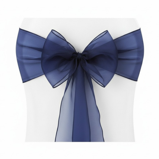 Picture of Organza, Navy Chair Sash