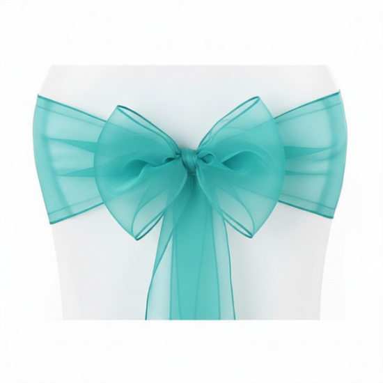 Picture of Organza, Turquoise  Chair Sash