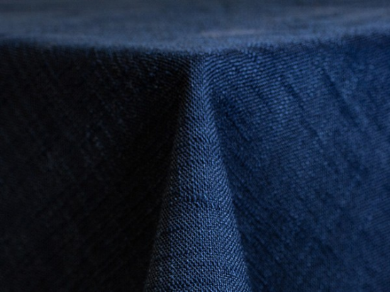 Picture of Panama, Navy Blue 132" Round Linen