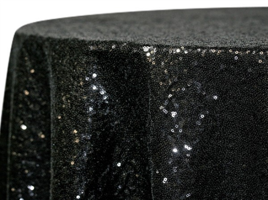 Picture of Sequin, Black 8' King Drape