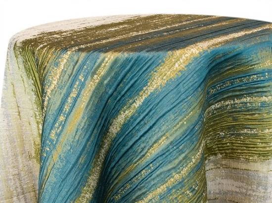 Picture of Shibori Stripe, Emerald 8' Banquet 