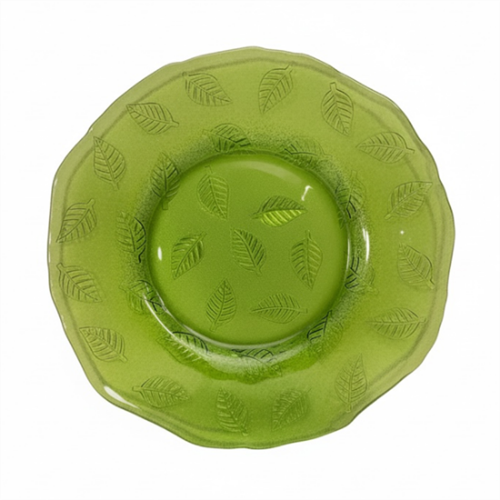 Picture of Jay, 13" Green Leaf Charger