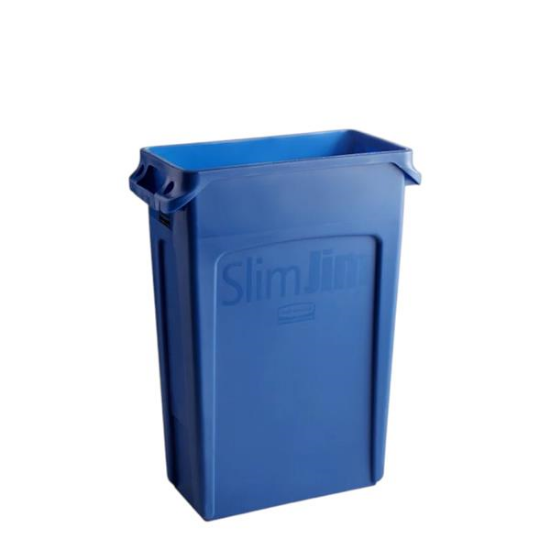 Picture of Slim Jim, 25 gl Blue Trash Can 