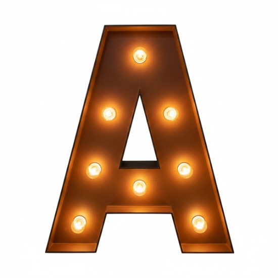 Picture of Lighted Marquee Letter A, 28" H