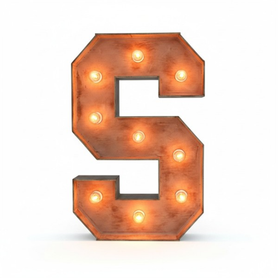 Picture of Lighted Marquee Letter S, 28" H