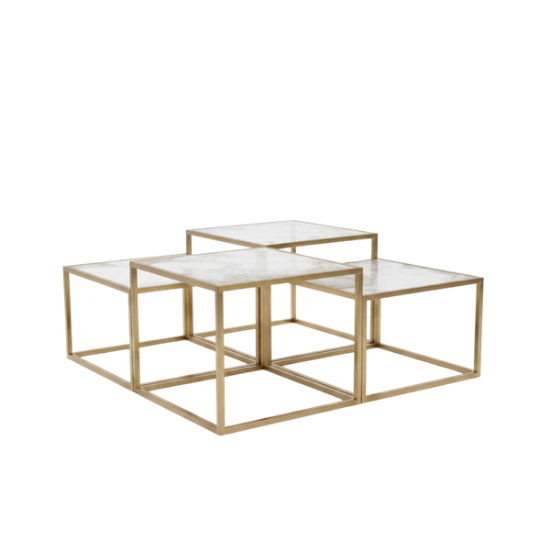Picture of Orion, Gold Glass Coffee Table