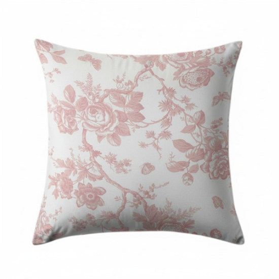 Picture of Party Toile, 20" Rose Pillow, Kit