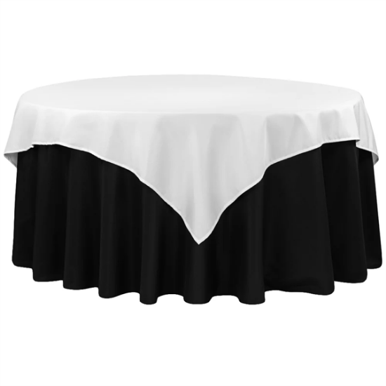 Picture of Vantage, White 72" Square Linen