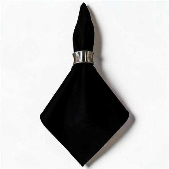 Picture of Vantage, Black Linen Napkin 
