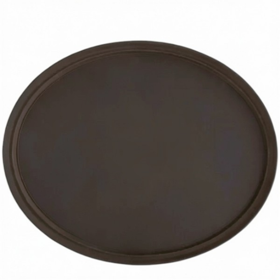 Picture of Waiter Service Tray, 27" Oval Brwn