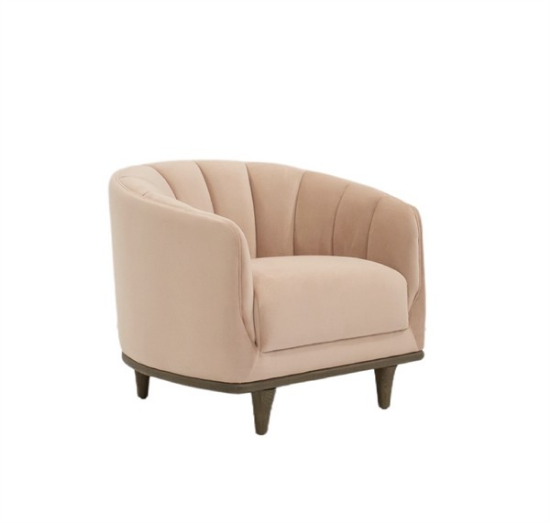 Picture of Velvet, Vanilla Shell Chair