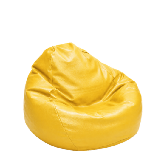 Picture of Yellow Teardrop Bean Bag